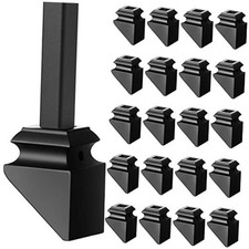 Pack Iron Baluster Shoes Square Iron Balusters Wrought Spindles for 1/2 inch 24