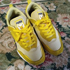 Puma Collaboration Men Shoes 9.5US Pok mon Collab Yellow Sneakers Pikachu VHTF D