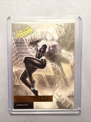 SPIDER GWEN Stacy 2017 Upper Deck Fleer Ultra Spiderman Marvel Comics Legacy L12