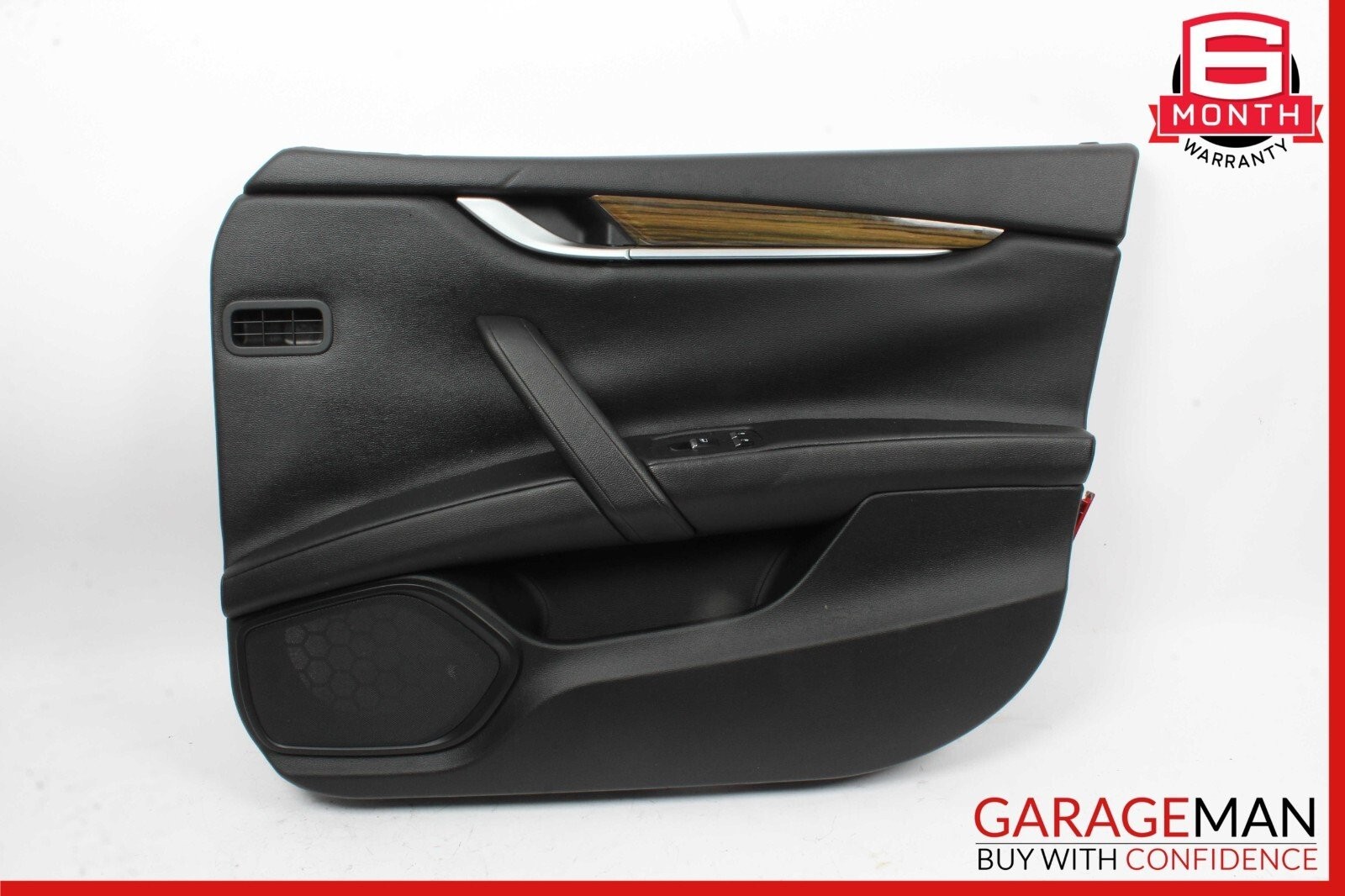 14-17 Maserati Ghibli Front Right Passenger Side Interior Door Panel Cover Black