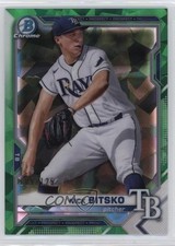 2021 Bowman Sapphire Chrome Prospects Green Refractor 109/125 Nick Bitsko 1u6