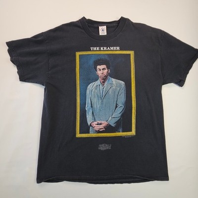 Vintage 1997 Seinfeld THE KRAMER Portrait T-Shirt Delta Tag XL Cosmo Seinfeld