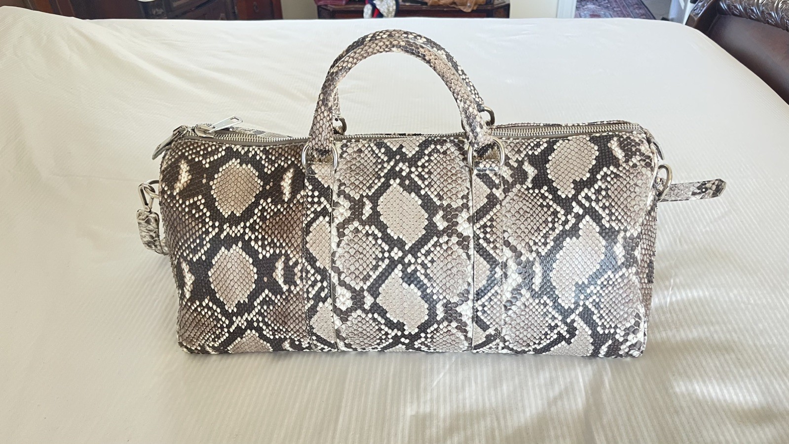 Hand Made Python Duffle Bag - image 7