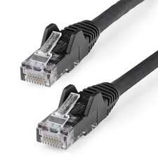 7' Black LSZH CAT6 ETH Cable