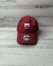 New Era 9Twenty Nebraska Cornhuskers Red Strapback Adjustable Hat Cap OSFM NWT
