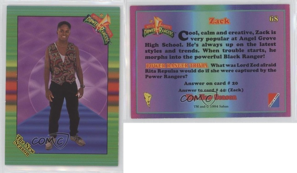 1994 Mighty Morphin Power Rangers New Season Retail Green The Black ...