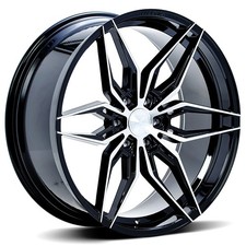 22x9.5 Ferrada Wheels FT5 Black Machined Rims (4pcs)
