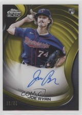2022 Topps Chrome Black Gold Refractor 33/50 Joe Ryan #CBA-JRY Auto w5p
