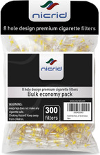 8 Hole 300 Disposable Cigarette Filters That Remove Tar, Tar Filters, Reduce Tar