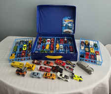 HOT WHEELS Box with 63 Die-Cast Car Collection Lot Carrying Case