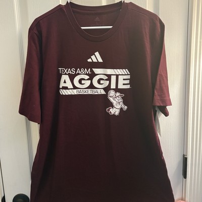 Adidas Texas A&M Aggies Basketball Ol  Sarge Shirt Size Large NWT