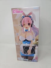 NEW Furyu BiCute Bunnies Super Sonico Blue Waitress Ver Anime Prize Figure