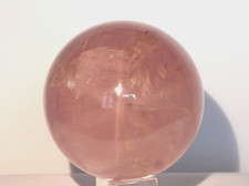 Stern - Rosenquarz Kugel aus Madagaskar, ca.: 65mm