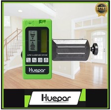 Huepar LR-5RG Laser Detector Receiver with Clamp For Pulsing  Line Lasers