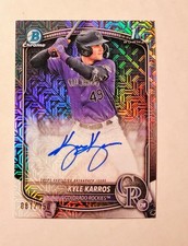 Kyle Karros 2025 1st Bowman Chrome AUTO CHOICE REFRACTOR 081/150 #CPA-KK RC A6
