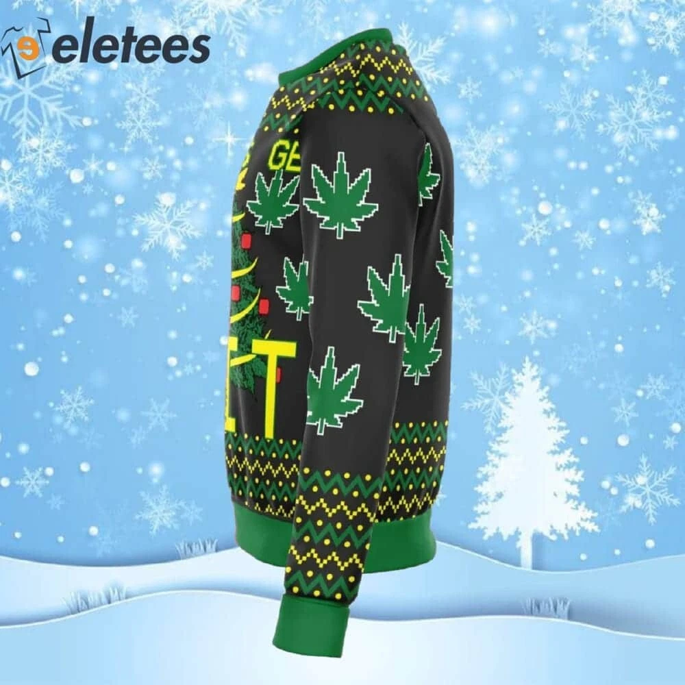 Let's Get Lit Ugly Christmas Sweater U6EOTUJL