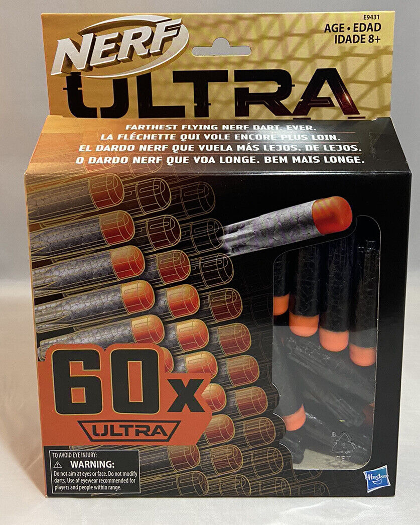 NERF Ultra  60 Dart Refill Pack (Farthest Flying Nerf Dart) Brand New In Box