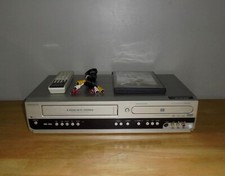  WORKS READ Magnavox MWR20V6 VCR VHS DVD Player Combo Remote AV Cables Movie