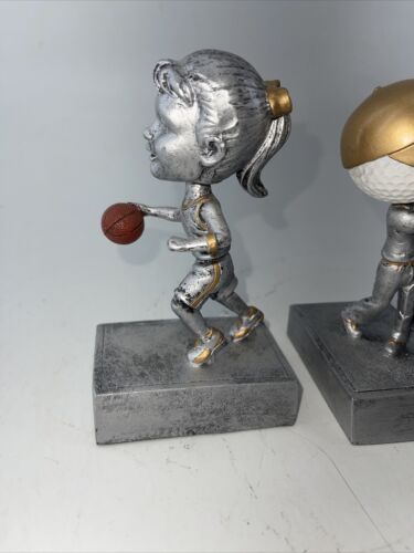 Basketball Golf Bobble Head Trophies Softball Holder Soccer Trophy Lot - Picture 2 of 7
