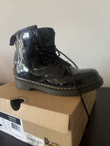 Dr MARTENS Anfibi Bambina, Mod. Patent Lamper N 33. Usato Come Nuovo. - Foto 7 di 8