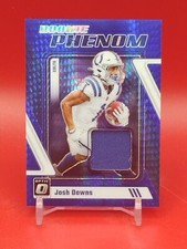 2023 Donruss Optic JOSH DOWNS Rookie Phenom Blue Hyper Patch - Colts #RP-JD