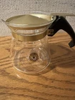 Vintage Pyrex Single Serve Coffee Carafe Gold Compass Star Pattern