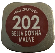 L'OREAL PARIS COLOUR RICHE #202 Bella Donna Mauve (New/Discontinued) See Pics