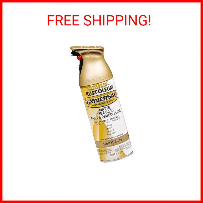 RustOleum 353093 Universal All Surface Metallic Spray Paint, Matte