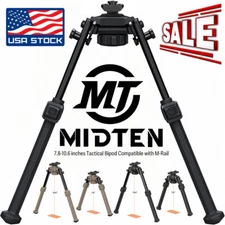 7.8-10.6" Mlok Tactical Rifle Bipod Horizontal Rotate & Tilting Bipod For M-Rail