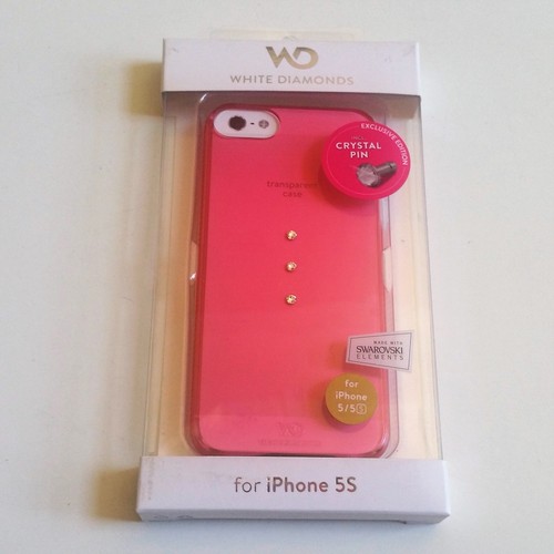 White Diamonds Trinity Case with Swarovski Elements for iPhone 5 5S in Pink New! - Picture 2 of 6