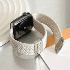 Braided Nylon Strap for Apple Watch Band Ultra 2/1 Magnetic Bracelet For 10 SE 6