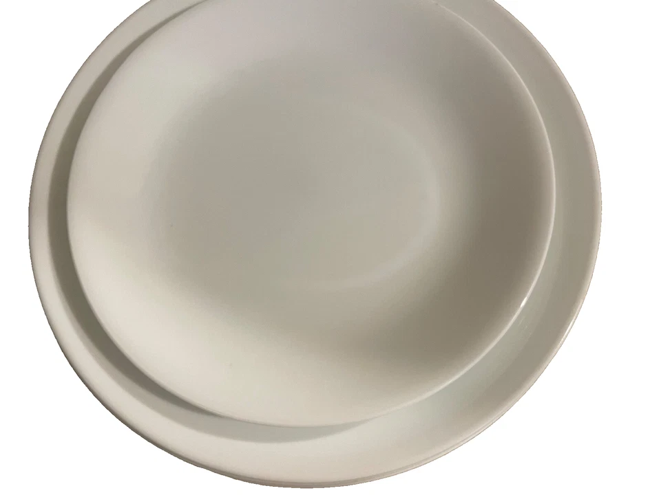 Vintage lot 7 Corelle WINTER FROST WHITE 10.5” Dinner Plates & dessert plate set - Image 2 of 3