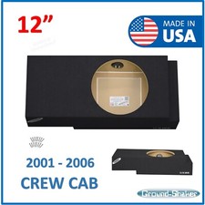 Fits Chevy Silverado Crew Cab 2001-2006 12" Single Sub Box Sub Enclosure