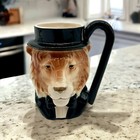 Vintage 1980's Toby Jug Dressed Lion From Quon Quon Japan Circa