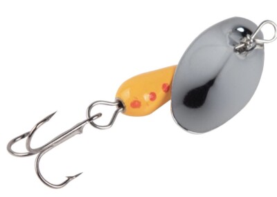 5 Packs South Bend Techny Spinner 3/8 OZ Yellow Body Silver Blade
