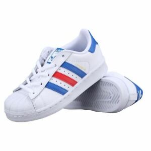 adidas superstar bianco blu