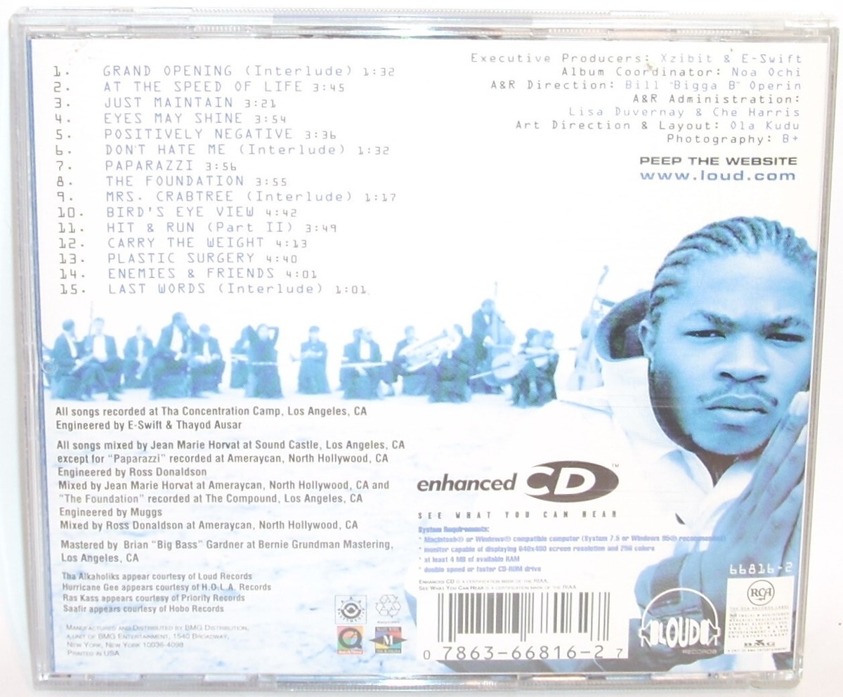 Xzibit - At the Speed of Life ( CD ) Loud Records 1996