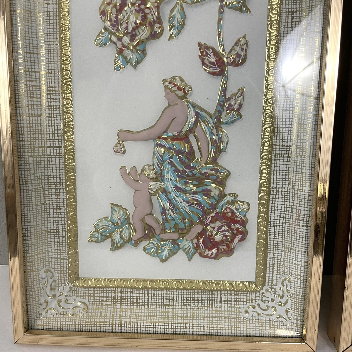 超希少！ 新品！vintage 1950s artcraft! Vintage Four Seasons MetalCraft Mid Century Floral Wall Art