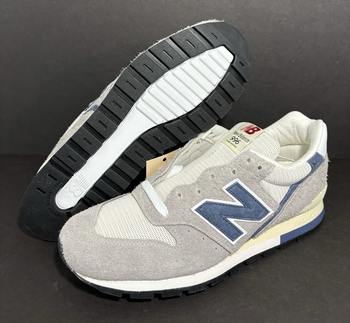 USA米国製U996TE新品29cmグレーxネイビーGREY DAY灰色スエード New Balance ニューバランス スニーカー U996TE GRAY NAVY MADE