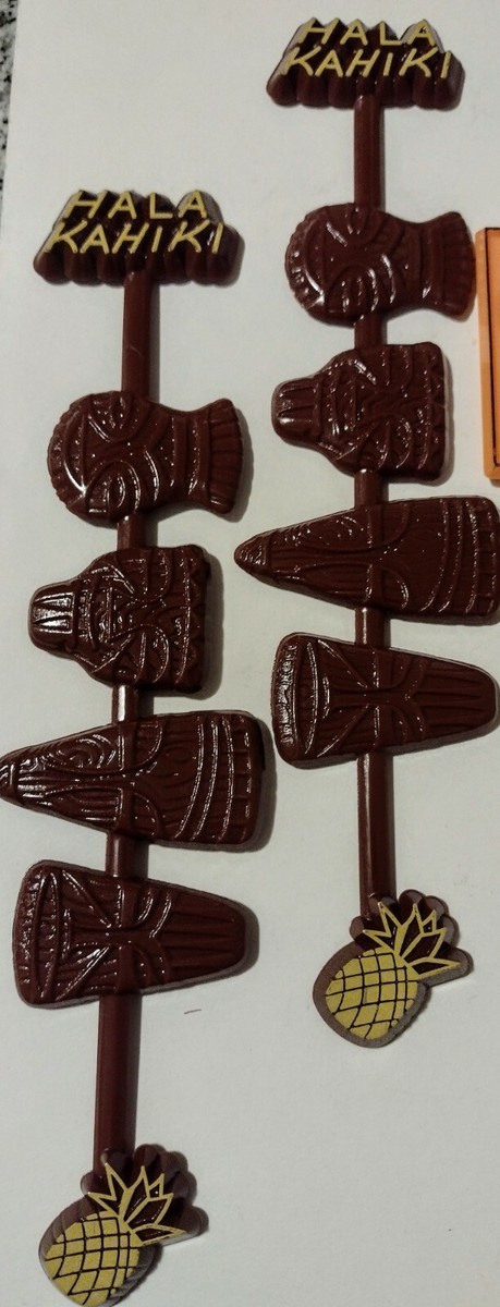 Hala Kahiki Tiki Bar Logo Cocktail Accessories Lot Swizzle Sticks