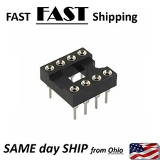 8 pin DIP SIP Round IC Sockets Adaptor Solder Type - HIGH Quality - 8pin socket