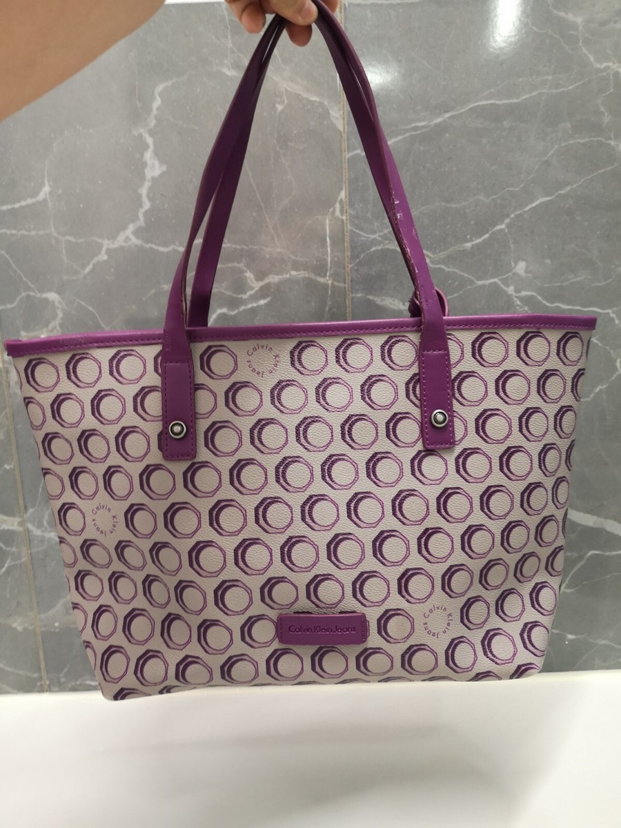 Calvin Klein Jeans Shoulder Bag Hand Bag Purple UK