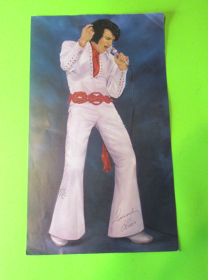 VINTAGE ELVIS PRESLEY LAS VEGAS HILTON 1970 TOUR CONCERT FLYER MINI POSTER - Main Image
