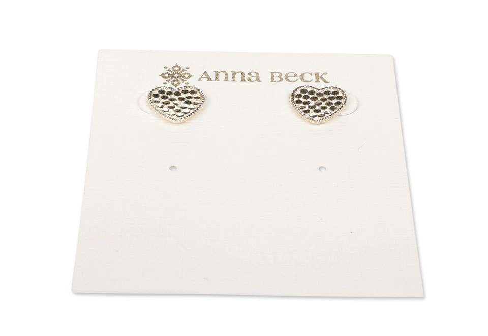 Anna Beck 302225 женщин из чистого серебра сердце post заземления золотой тон 1/2" - Изображение 3 из 4