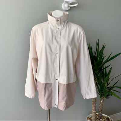 Coat Collectibles Color Block Overlay Windbreaker Jacket Women's Medium