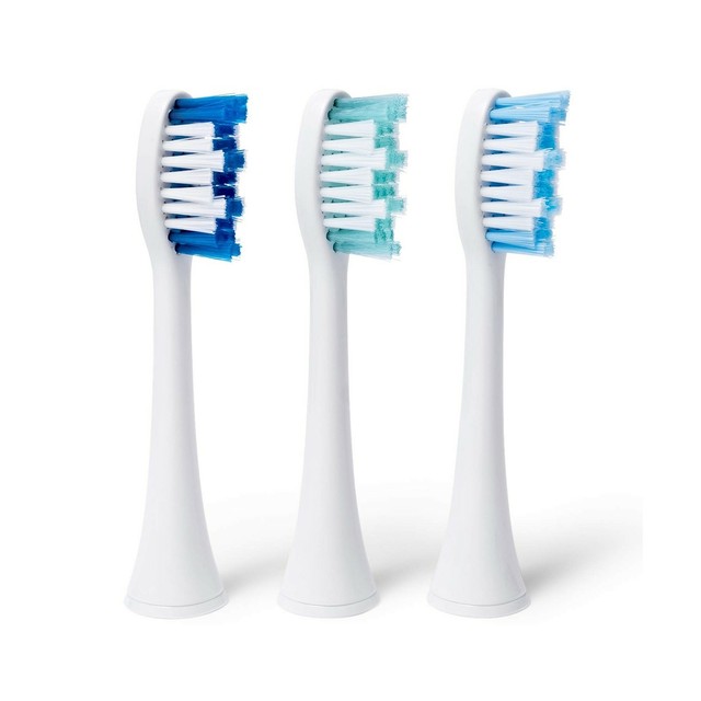 Sonic Toothbrush Heads 3 Pcs Replacement Elements Large Soft Bristles
