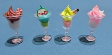 Holiday Frozen Drink 4pc Set Dollhouse Miniature 1:12 Scale Fast US Shipping