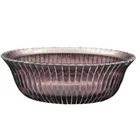 Indiana Glass Bowl Ribbed Round Purple Depression Glass Oval Vintage Glassware