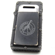 Savanna Bronica Oil Lighter With Survival Gear Tool Fired Rare