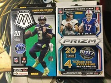 2021 PANINI PRIZM  AND MOSAIC FOOTBALL HANGER BOX LOT FACTORY SEALED LOT NEW